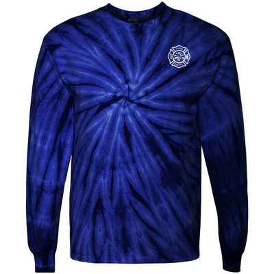 Fire Department Logo Uniform Fireman Symbol Firefighter Gear Tie-Dye Long Sleeve Shirt