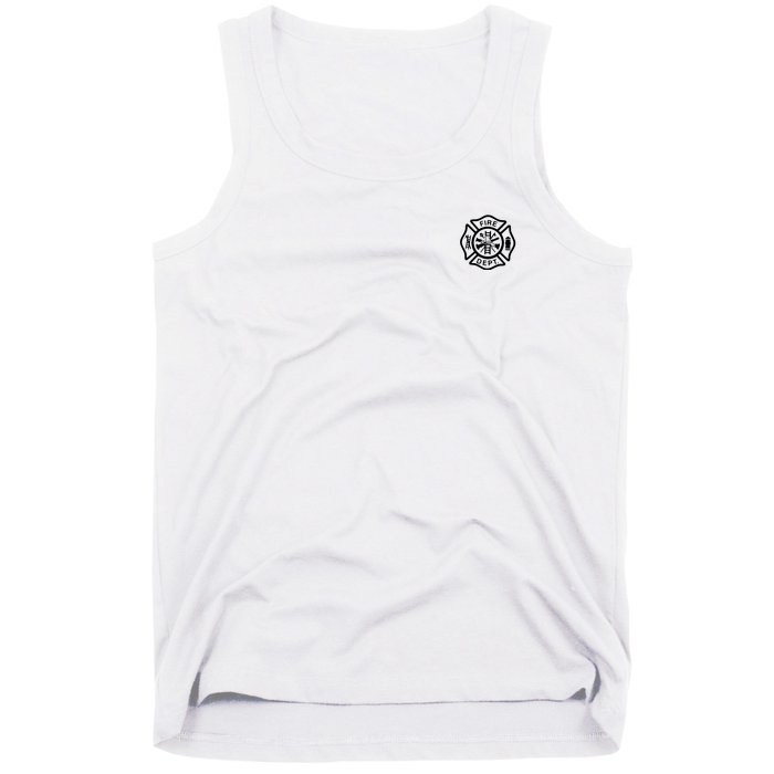 Fire Department Logo Uniform Fireman Symbol Firefighter Gear Tank Top