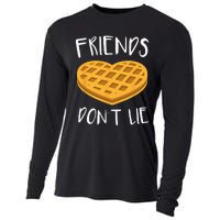 Friends Dont Lie Funny Waffle Cooling Performance Long Sleeve Crew