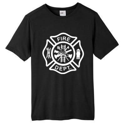 Fire Department Logo Uniform Fireman Symbol Firefighter Gear Tall Fusion ChromaSoft Performance T-Shirt