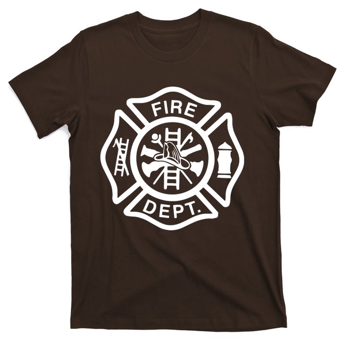 Fire Department Logo Uniform Fireman Symbol Firefighter Gear T-Shirt