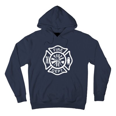 Fire Department Logo Uniform Fireman Symbol Firefighter Gear Hoodie