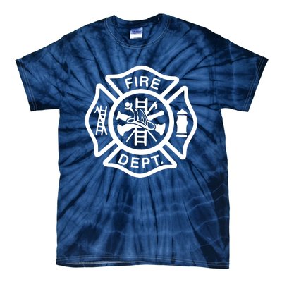 Fire Department Logo Uniform Fireman Symbol Firefighter Gear Tie-Dye T-Shirt