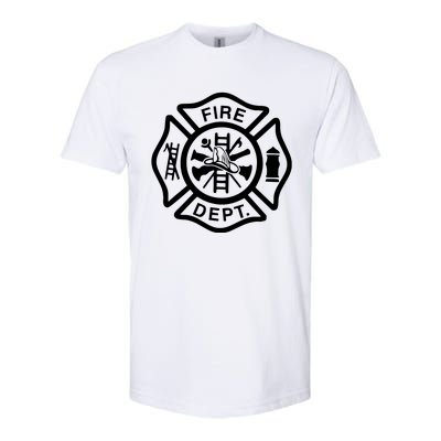 Fire Department Logo Uniform Fireman Symbol Firefighter Gear Softstyle CVC T-Shirt