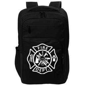 Fire Department Logo Uniform Fireman Symbol Firefighter Gear Impact Tech Backpack