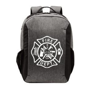 Fire Department Logo Uniform Fireman Symbol Firefighter Gear Vector Backpack