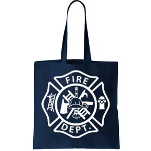 Fire Department Logo Uniform Fireman Symbol Firefighter Gear Tote Bag