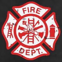 Fire Dept Logo Hero Halloween Firefighter Fireman Gift 7 Panel Mesh Trucker Snapback Hat
