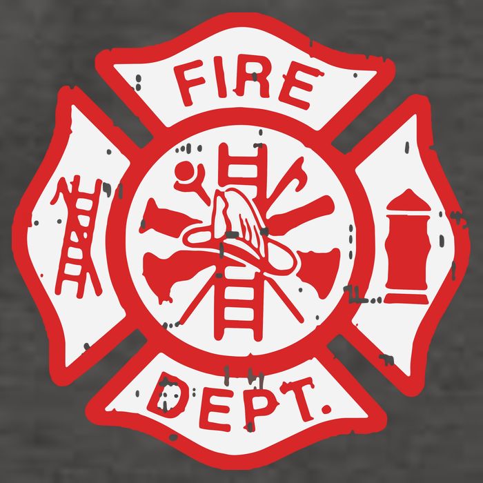 Fire Dept Logo Hero Halloween Firefighter Fireman Gift Vector Backpack