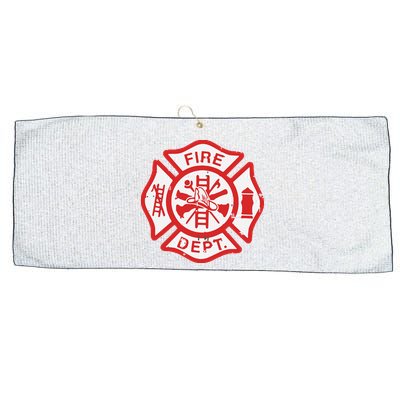 Fire Dept Logo Hero Halloween Firefighter Fireman Gift Large Microfiber Waffle Golf Towel