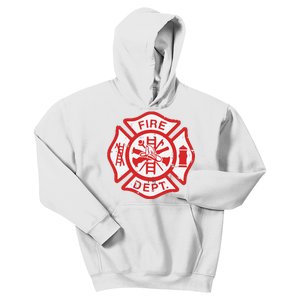 Fire Dept Logo Hero Halloween Firefighter Fireman Gift Kids Hoodie