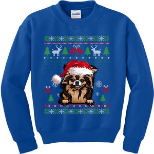 Funny Dog Lovers Chihuahua Santa Hat Ugly Christmas Sweater Gift Kids Sweatshirt