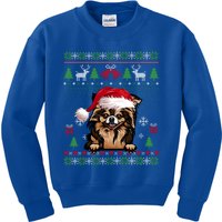 Funny Dog Lovers Chihuahua Santa Hat Ugly Christmas Sweater Gift Kids Sweatshirt