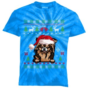 Funny Dog Lovers Chihuahua Santa Hat Ugly Christmas Sweater Gift Kids Tie-Dye T-Shirt