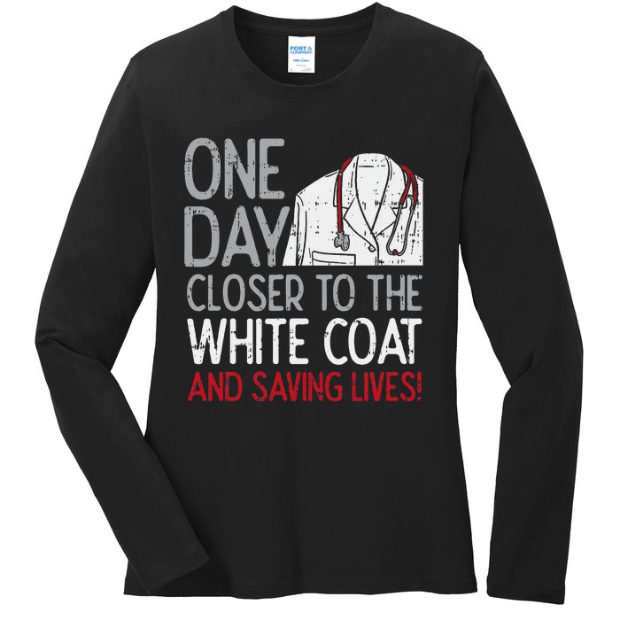 Future Doctor Lifesaver Funny Pre Med Med Student Gift Ladies Long Sleeve Shirt