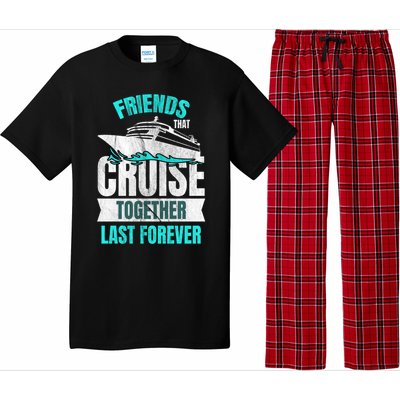 Friends Dont Let Cruise Alone Beach Summer Great Gift Pajama Set