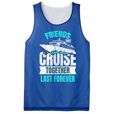 Friends Dont Let Cruise Alone Beach Summer Great Gift Mesh Reversible Basketball Jersey Tank