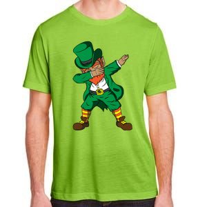 Funny Dabbing Leprechaun St Patricks Day Meaningful Gift Adult ChromaSoft Performance T-Shirt