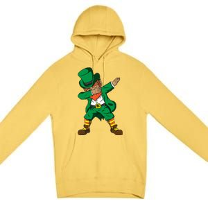 Funny Dabbing Leprechaun St Patricks Day Meaningful Gift Premium Pullover Hoodie