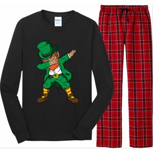 Funny Dabbing Leprechaun St Patricks Day Meaningful Gift Long Sleeve Pajama Set