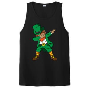 Funny Dabbing Leprechaun St Patricks Day Meaningful Gift PosiCharge Competitor Tank