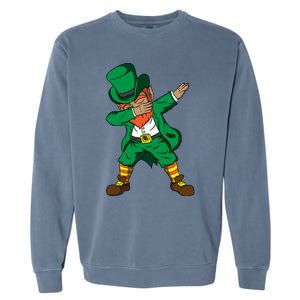 Funny Dabbing Leprechaun St Patricks Day Meaningful Gift Garment-Dyed Sweatshirt