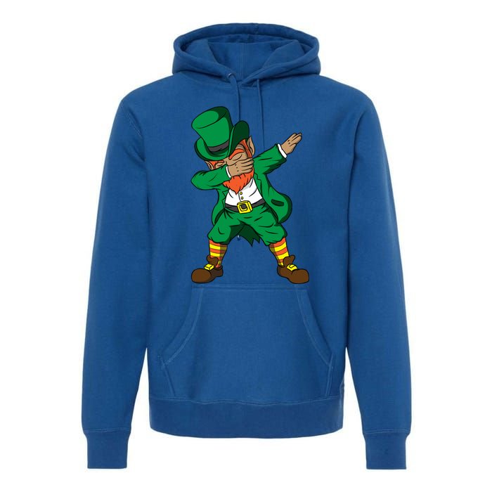 Funny Dabbing Leprechaun St Patricks Day Meaningful Gift Premium Hoodie