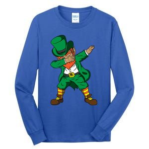 Funny Dabbing Leprechaun St Patricks Day Meaningful Gift Tall Long Sleeve T-Shirt