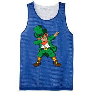 Funny Dabbing Leprechaun St Patricks Day Meaningful Gift Mesh Reversible Basketball Jersey Tank