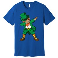 Funny Dabbing Leprechaun St Patricks Day Meaningful Gift Premium T-Shirt