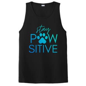 Funny Dog Lover Gift Stay Pawsitive Tee Funny Gift PosiCharge Competitor Tank