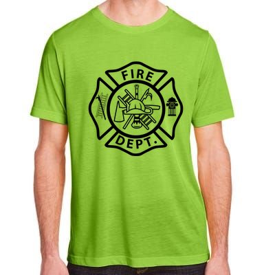 Fire Departt Logo Uniform Fire Symbol Firefighter Gear Gift Adult ChromaSoft Performance T-Shirt