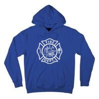 Fire Departt Logo Uniform Fire Symbol Firefighter Gear Gift Tall Hoodie