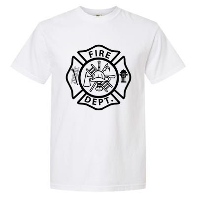 Fire Departt Logo Uniform Fire Symbol Firefighter Gear Gift Garment-Dyed Heavyweight T-Shirt