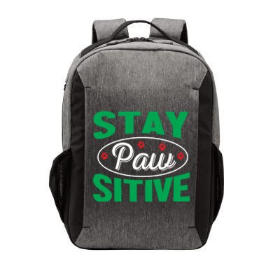 Funny Dog Lover Stay Pawsitive Cute Gift Vector Backpack