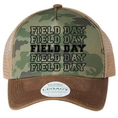 Field Day Last Day OF School Teacher Legacy Tie Dye Trucker Hat