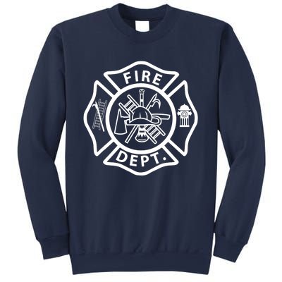 Fire Department Logo Uniform Fireman Symbol Firefighter Gear Sweatshirt