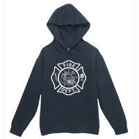 Fire Department Logo Uniform Fireman Symbol Firefighter Gear Urban Pullover Hoodie