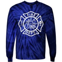 Fire Department Logo Uniform Fireman Symbol Firefighter Gear Tie-Dye Long Sleeve Shirt