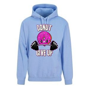 Funny Doughnut Lover Donut Give Up Fitness Gym Donut Funny Gift Unisex Surf Hoodie