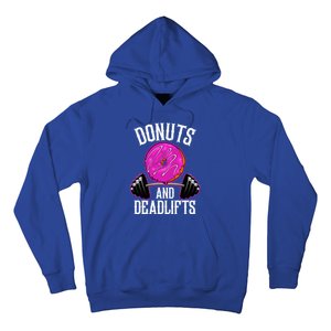 Funny Doughnut Lover Donuts And Deadlifts Fitness Gym Donut Gift Hoodie