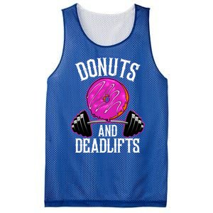 Funny Doughnut Lover Donuts And Deadlifts Fitness Gym Donut Gift Mesh Reversible Basketball Jersey Tank