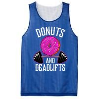 Funny Doughnut Lover Donuts And Deadlifts Fitness Gym Donut Gift Mesh Reversible Basketball Jersey Tank