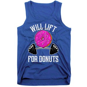 Funny Doughnut Lover Will Lift For Donuts Fitness Gym Donut Cool Gift Tank Top