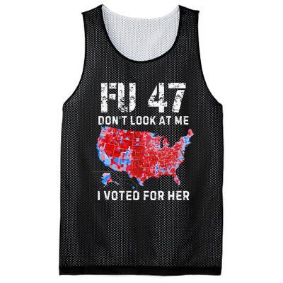 Fu47 DonT Look At Me I Voted For Her Mesh Reversible Basketball Jersey Tank