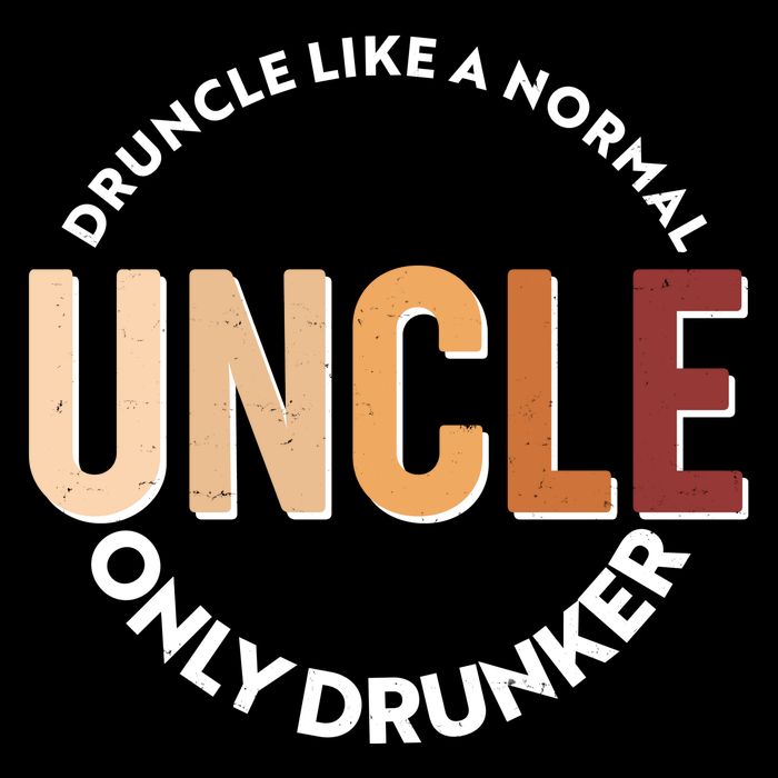 Funny Druncle Like A Normal Uncle Only Drunker 16 in Basic Backpack