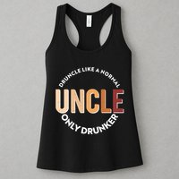Funny Druncle Like A Normal Uncle Only Drunker Womens Tank Top