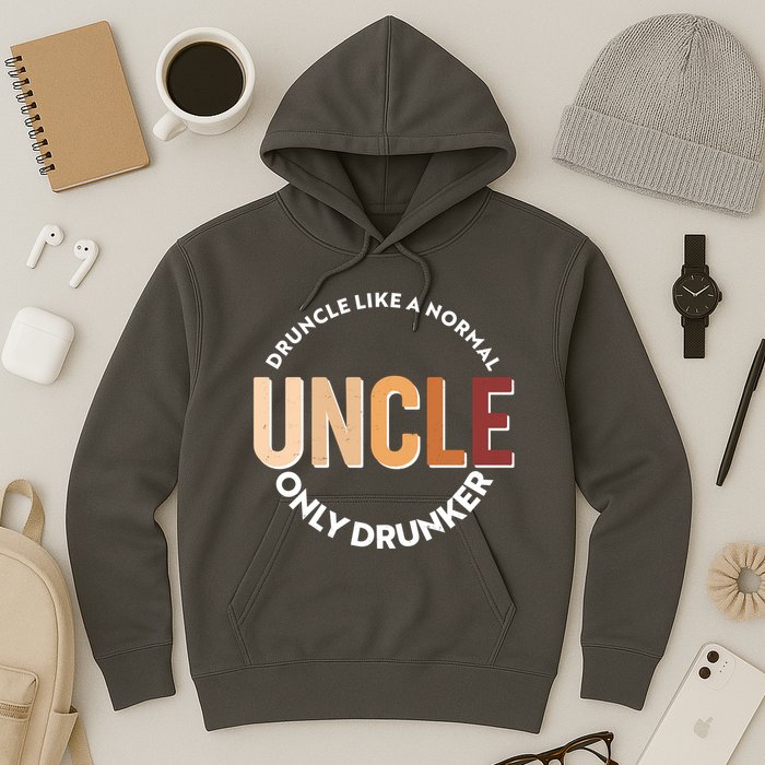 Funny Druncle Like A Normal Uncle Only Drunker Hoodie