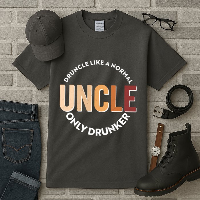 Funny Druncle Like A Normal Uncle Only Drunker Tall T-Shirt