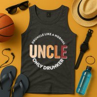 Funny Druncle Like A Normal Uncle Only Drunker Tank Top